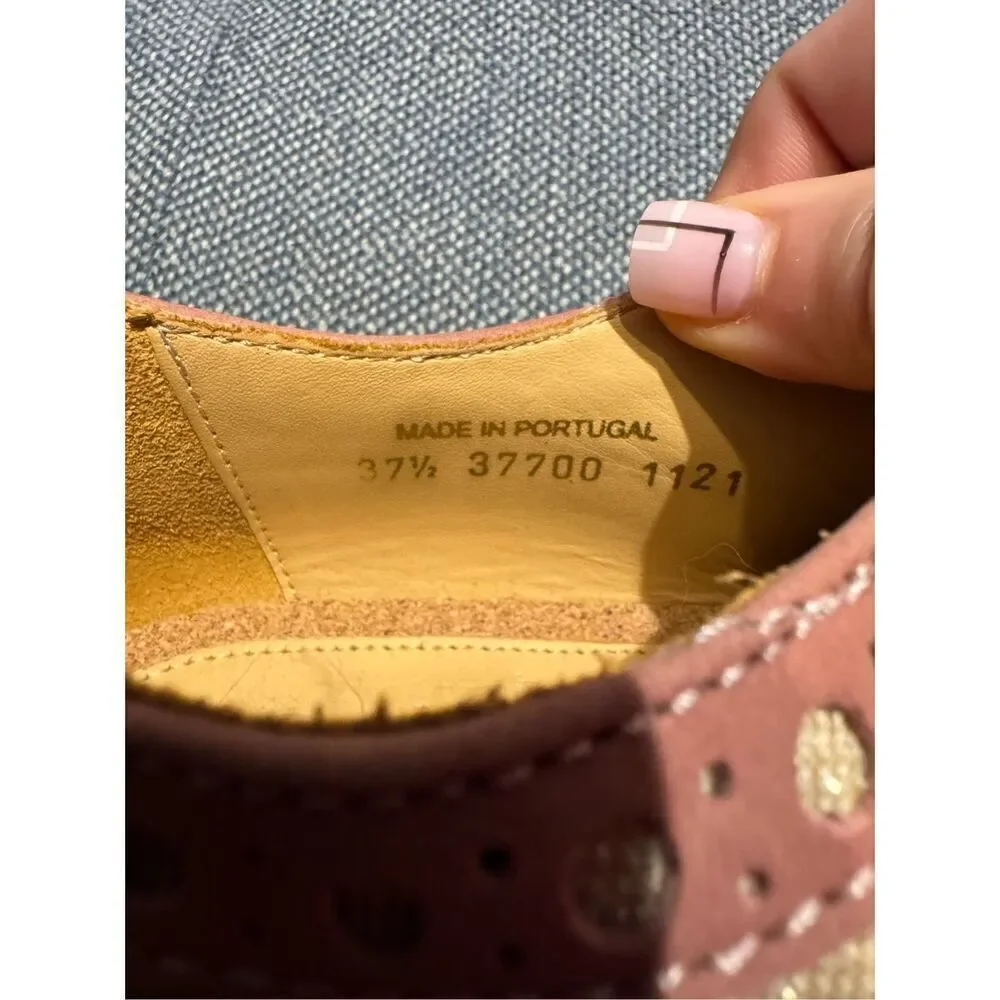 The Office of Angela Scott Mr Doubt in Sorbet gold / metallic/ cream 37.5 / 7.5